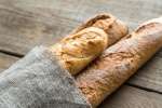 baguette loaves on a table Shot