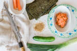 california roll mise en place Shot