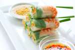 Hand Rolled Spring Rolls and Sauce