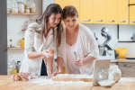 mother and daughter taking a virtual cooking class | Classpop Shot