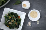 sesame stir fried spinach with garlic | Classpop Shot