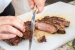 chef slicing ribeye steak for tacos | Classpop Shot