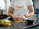 Cooking Class - Middle Eastern Stuffed Fare in Boston: stuffing grape leaves
