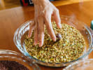 Cooking Class - Brazilian Chocolate Truffles in San Francisco: rolling chocolate in pistachios
