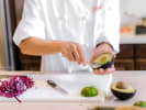 Cooking Class - Fundamental Culinary Knife Skills in Carlsbad & Oceanside: slicing avocado