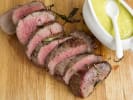 Cooking Class - Fresh and Fanciful Feast: sliced beef tenderloin