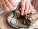 Team Building - Formal French Fares in Philadelphia: untying Roulade de Boeuf