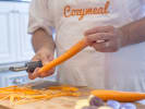 Cooking Class - Asian Fare with Flair: peeling carrots