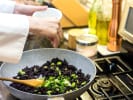 Cooking Class - A Culinary Exploration of Asia in Austin: seasoning black fried rice