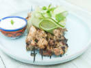 Cooking Class - Greek Chicken Souvlaki in Brooklyn: chicken souvlaki with cucumber slaw