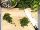 Cooking Class - Seafood Four Ways in Dallas: chopped herbs
