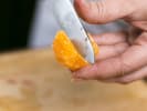 Cooking Class - A Night in Northern Italy in Downtown Chicago: slicing an orange