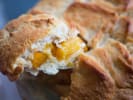 Cooking Class - New American Seafood: peach custard pie
