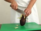Cooking Class - The Best of Florence Tuscany: slicing eggplant