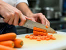 Cooking Class - French Harvest Bourguignon in Downtown Dallas: chef dicing carrots