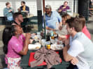 Food Tour - New Orleans Bywater Tour in New Orleans: people enjoying german food on a food tour in new orleans