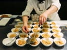 Hibachi Catering - Live Hibachi Feast: chef plating fried rice