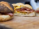 Food Tour - Brunch in the Mission in San Francisco: guide fischer breakfast burger and egg sandwich