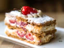Cooking Class - French Pastry Essentials in Downtown Dallas: Strawberry-rhubarb and vanilla custard fillings in a mille-feuille pastry