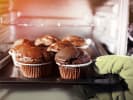 Cooking Class - Buttercream Cupcake Bouquet in South Bay & Peninsula: A batch of chocolate muffins baking in the oven