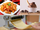 Cooking Class - Warm and Comforting Pesto Calabrese in Manhattan: A collage displaying the meals prepared by the chef