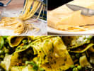Cooking Class - Create Homemade Pasta in Downtown Dallas: A collage displaying the meals prepared by the chef