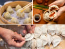 Cooking Class - Delicious Dim Sum in Downtown Dallas: A collage displaying the meals prepared by the chef