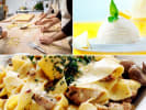 Cooking Class - Heart-Warming Handmade Pasta in Downtown Dallas: A collage displaying the meals prepared by the chef