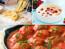 Cooking Class - Romantic Italian Delicacies - Date Night in Manhattan: A collage displaying the meals prepared by the chef