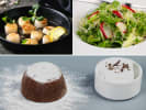 Cooking Class - Couple’s Gourmet Meal - Date Night in South Bay & Peninsula: A collage displaying the meals prepared by the chef