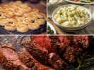 Cooking Class - Classic Steakhouse Delights - Date Night in Manhattan: A collage displaying the meals prepared by the chef
