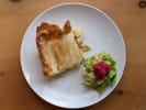 Cooking Class - Contemporary Comfort Foods: A plate of pot pie and salad