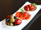 Cooking Class - Wild Salmon Dinner in San Jose: Antipasti with red roasted peppers