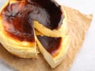 Cooking Class - Festive Mediterranean Desserts in Northern Virginia: Basque Cheesecake with one slice already cut out