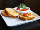 Cooking Class - Learn Lasagna! in San Jose: Bruschetta bread with tomato and basil