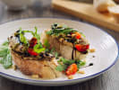 Cooking Class - Authentic Italian Feast in Philadelphia: Bruschetta with balsamic vinegar, mozzarella and mushrooms