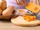 Online Cooking Class - Elevated Comfort Food for Holiday Entertaining: Butternut Squash cutting