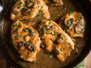 Cooking Class - French Kitchen Fundamentals: Chcicken Marsala in a pan