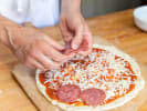 Cooking Class - Handmade Pizza and Focaccia in East Bay: salami pizza