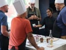 Cooking Class - Spice-Filled Indian Cuisine in East Bay: Chef Rajeswari with a group of cooking class participants