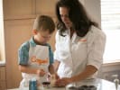 Kids Cooking Class - Cooking Party for Kids: Chef Sabine and cute little boy