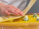 Cooking Class - Italian Pasta by Hand: Chef making ravioli with spinach and cheese filling