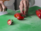 Team Building Cooking Class - Dumpling-Making Competition in Hoboken: Chef slicing chilis