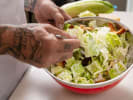 Cooking Class - Steakhouse Style Surf and Turf: caesar salad