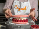 Cooking Class - Macaron Making and Decorating: making pistachio raspberry macaron cake