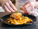 Cooking Class - Vibrant Italian Plates in Manhattan: plating chicken Milanese