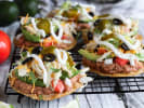 Cooking Class - 5-Day Foodie Fun Kids: Global Cooking and Creativity in Downtown Dallas: Chicken Tostadas on a tray