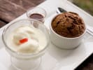 Cooking Class - French Soufflé Making in Northern Suburbs: Chocolate cherry soufflé baked in a ramekin