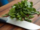 Cooking Class - Superfood Salads: Chopping basil