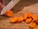 Couples Cooking Class - Vegetarian Paella: Chopping carrots